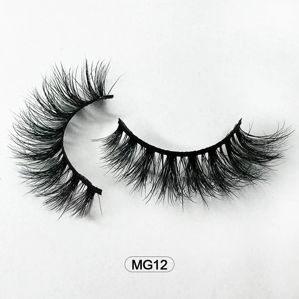 Dropshipping Wholesale Natural Wispy Individual Fluffy 3d Mink False Lashes Makeup Fake Eyelashes Make-up For Women