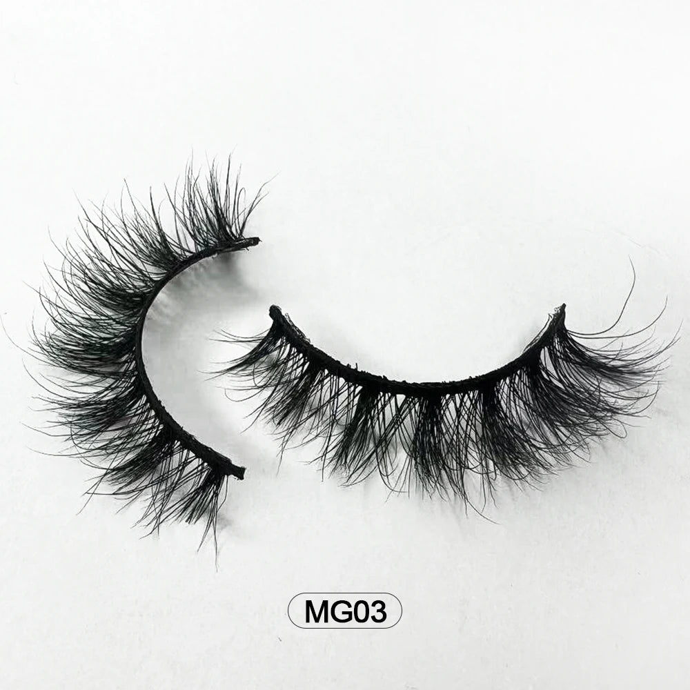 Dropshipping Wholesale Natural Wispy Individual Fluffy 3d Mink False Lashes Makeup Fake Eyelashes Make-up For Women