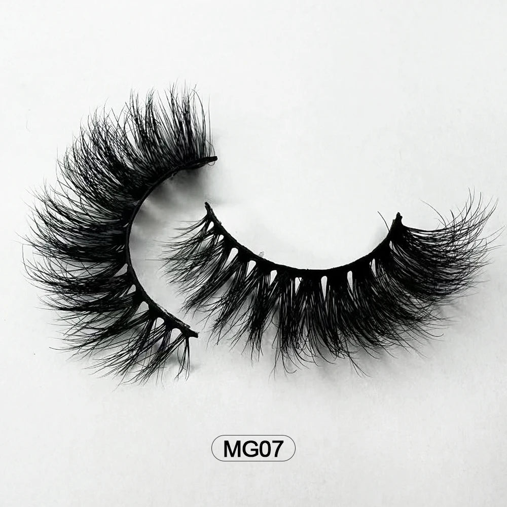 Dropshipping Wholesale Natural Wispy Individual Fluffy 3d Mink False Lashes Makeup Fake Eyelashes Make-up For Women