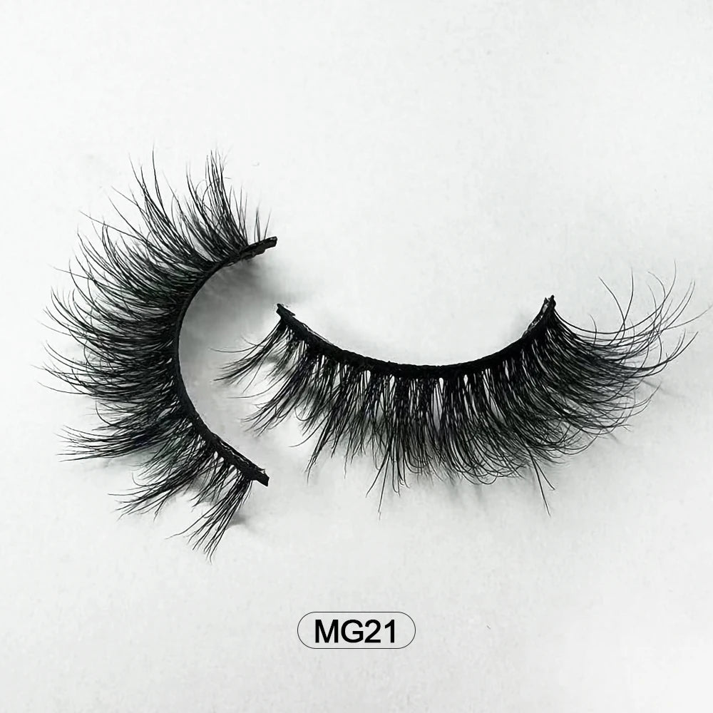 Dropshipping Wholesale Natural Wispy Individual Fluffy 3d Mink False Lashes Makeup Fake Eyelashes Make-up For Women