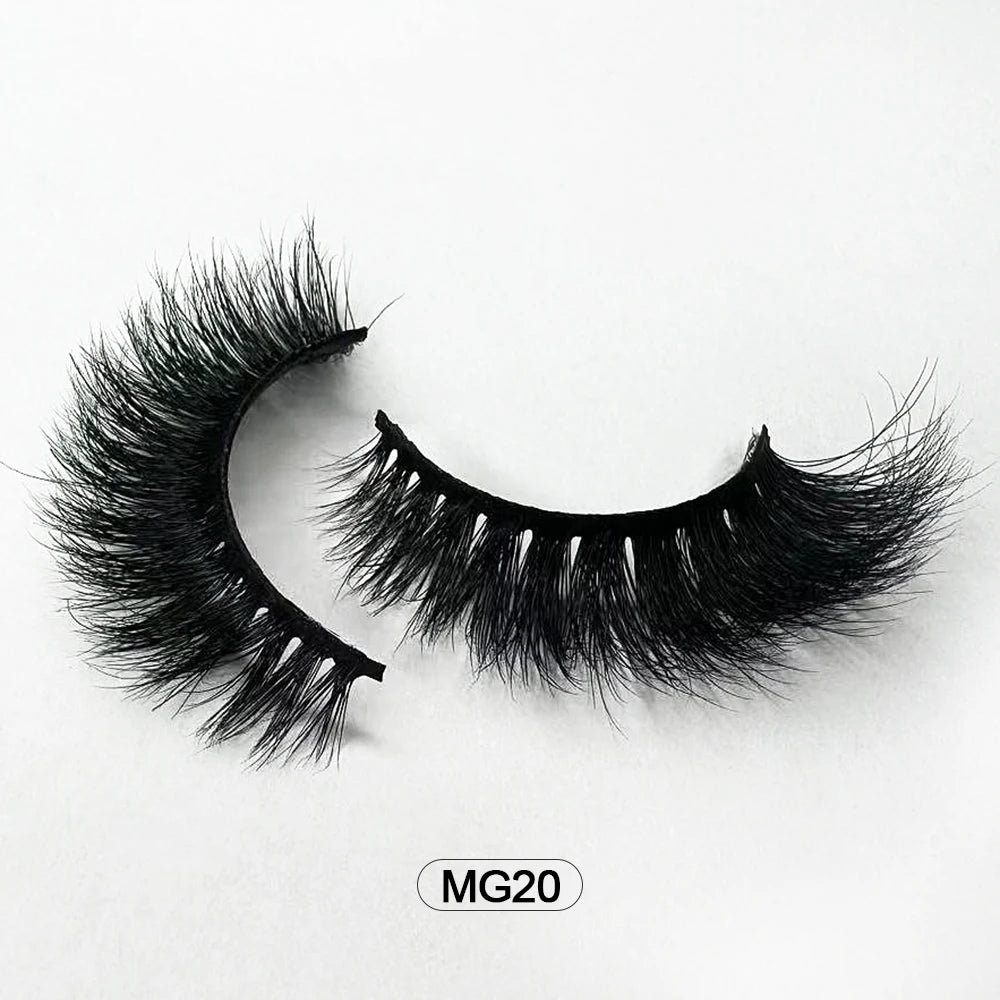 Dropshipping Wholesale Natural Wispy Individual Fluffy 3d Mink False Lashes Makeup Fake Eyelashes Make-up For Women