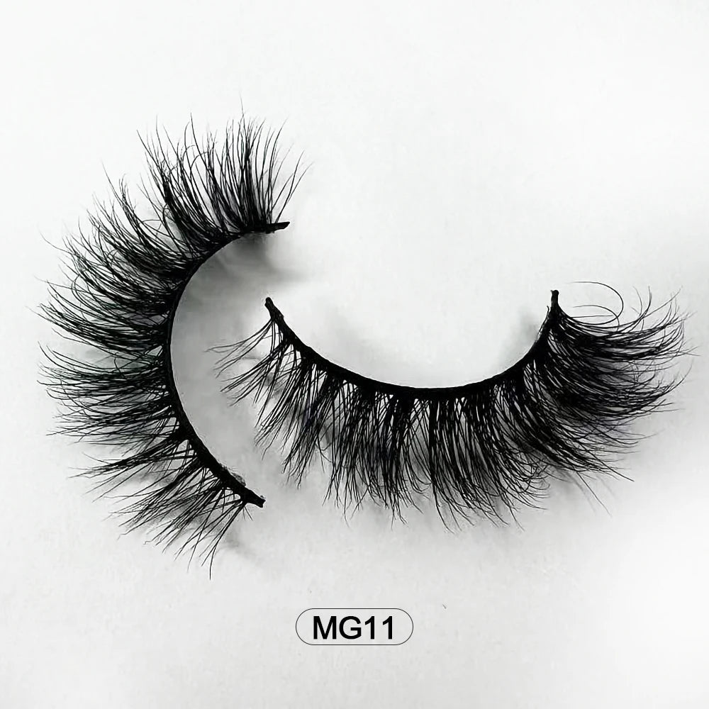 Dropshipping Wholesale Natural Wispy Individual Fluffy 3d Mink False Lashes Makeup Fake Eyelashes Make-up For Women