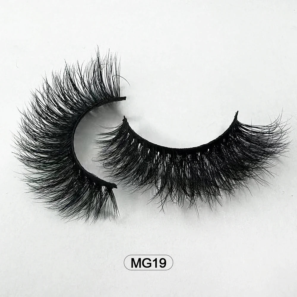 Dropshipping Wholesale Natural Wispy Individual Fluffy 3d Mink False Lashes Makeup Fake Eyelashes Make-up For Women