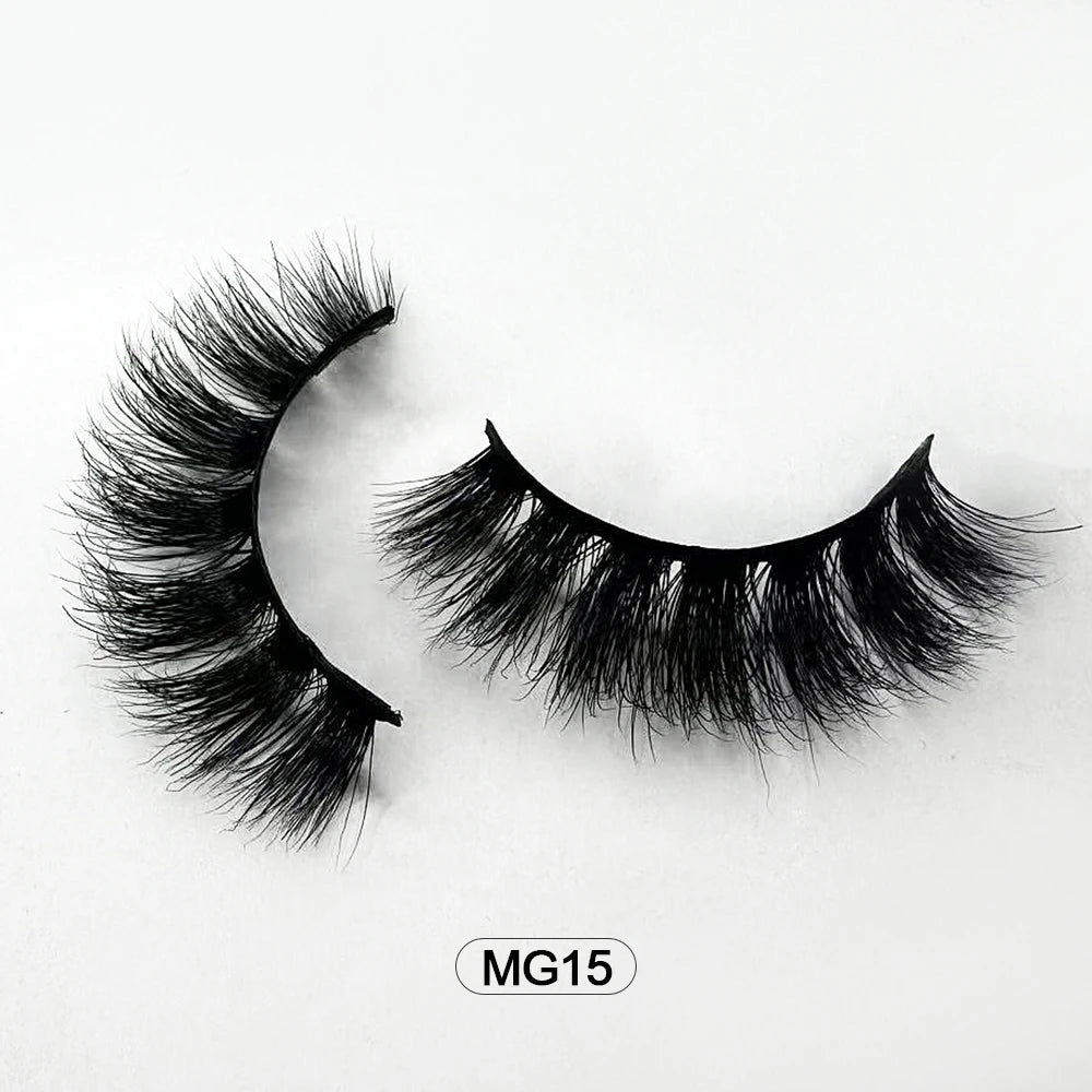 Dropshipping Wholesale Natural Wispy Individual Fluffy 3d Mink False Lashes Makeup Fake Eyelashes Make-up For Women