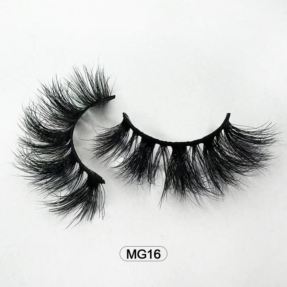 Dropshipping Wholesale Natural Wispy Individual Fluffy 3d Mink False Lashes Makeup Fake Eyelashes Make-up For Women