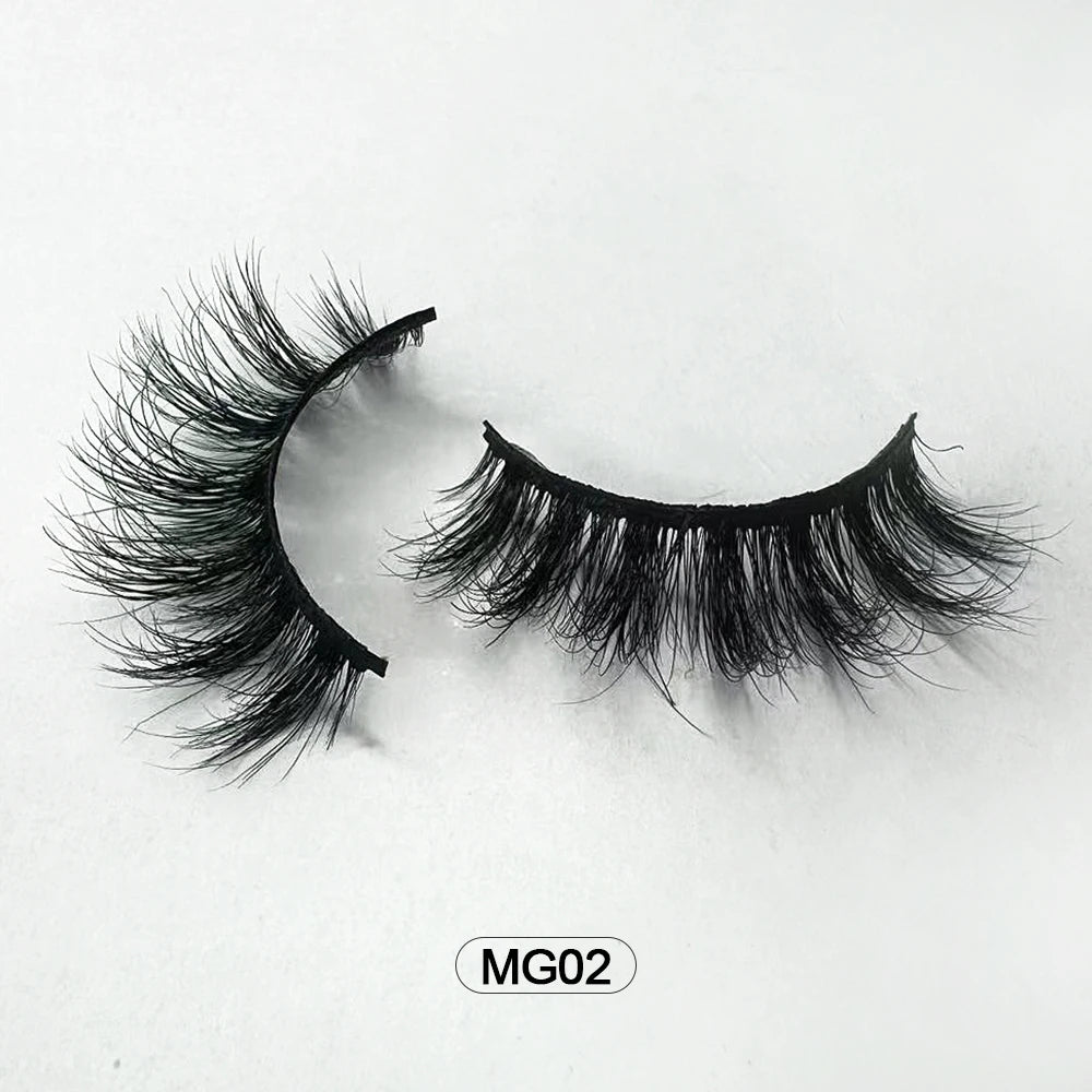 Dropshipping Wholesale Natural Wispy Individual Fluffy 3d Mink False Lashes Makeup Fake Eyelashes Make-up For Women