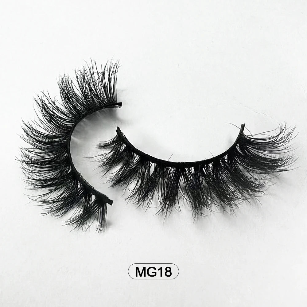 Dropshipping Wholesale Natural Wispy Individual Fluffy 3d Mink False Lashes Makeup Fake Eyelashes Make-up For Women