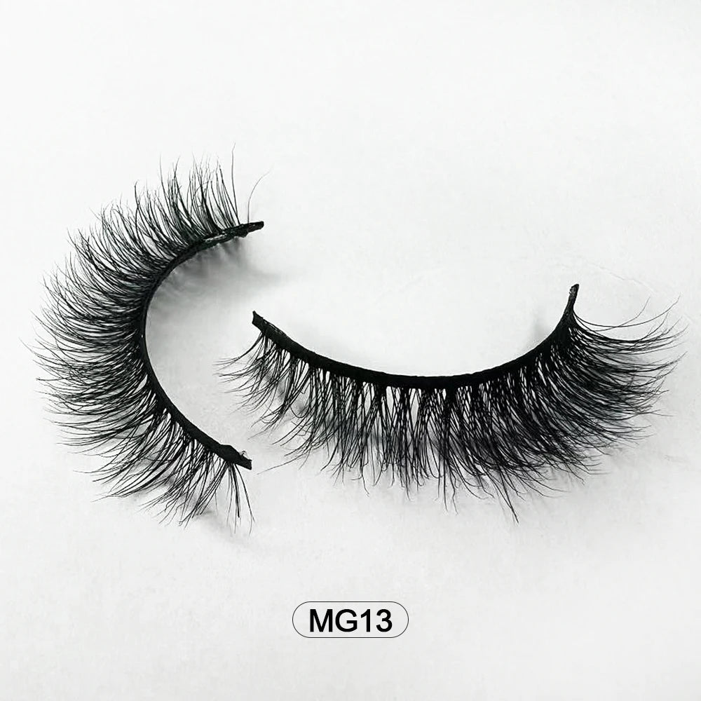 Dropshipping Wholesale Natural Wispy Individual Fluffy 3d Mink False Lashes Makeup Fake Eyelashes Make-up For Women